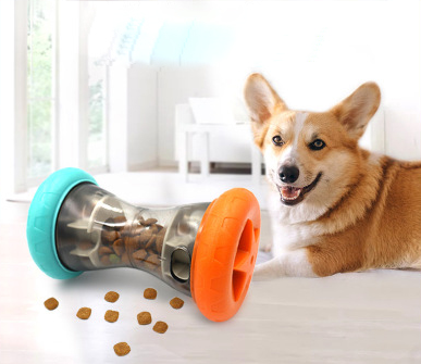 Spielzeug zum Auslaufen von Tiernahrung, Hundespielzeug, Futterleckball, Beißring