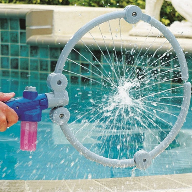 Faltbarer Reinigungsschlauch mit einem Schlüssel zum Baden von Haustieren